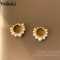 women jewelry pretty simulated pearl earring popular design elegant temperament drop earrings for women party gifts