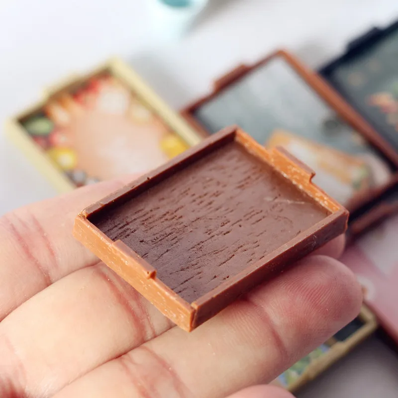 Деревянная обеденная тарелка для кукольного домика в масштабе 1:12 мини-тарелка 1