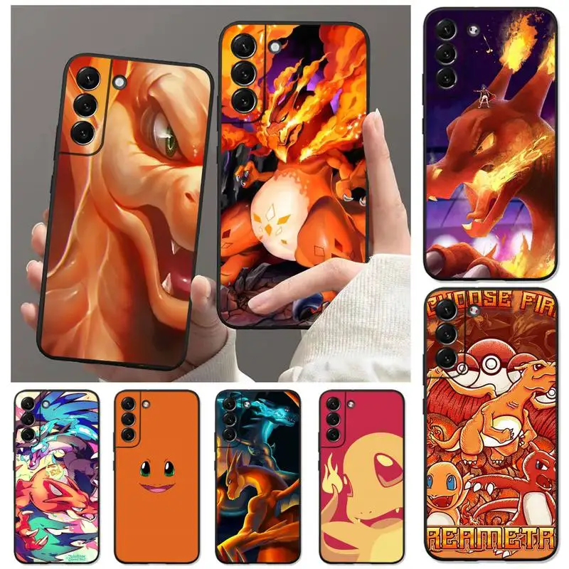 Купи Pokemon Charizard CharmanderToys Phone Case for Samsung Galaxy S22 S21 Ultra S20 FE S10 S9 Plus 5G lite 2020 Soft Funda Cover за 117 рублей в магазине AliExpress