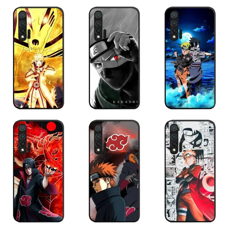 

Anime Naruto Sasuke Kakashi Gaara Phone Case For Huawei Nova 6se 7 7pro 7se honor 7A 8A 7C 9C Play