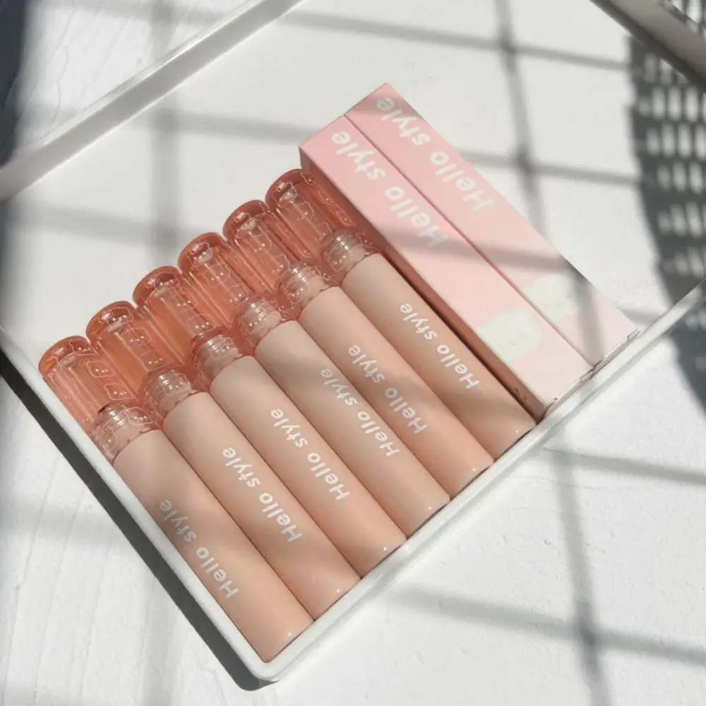 

Mirror Water Lip Gloss Pink Bear Lipgloss 6 Colors Soft Mist Lipstick Lip Glaze Waterproof Lasting Colored Cosmetics Lips Makeup