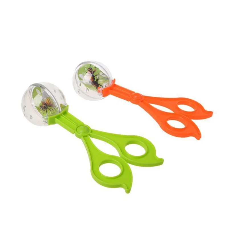 Bug insect plastic catcher scissors tongs tweezers for kids children toy handy |