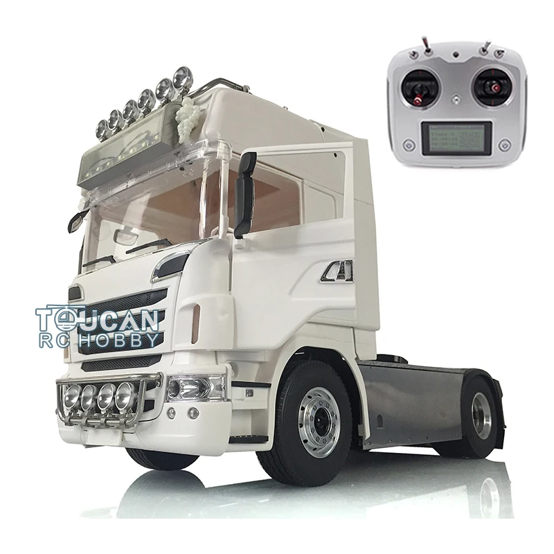 

LESU 1/14 RC Tractors 4x4 Axles Diff Lock Metal RC Trucks For Adult Cars Toys Scania R730 Light Sound