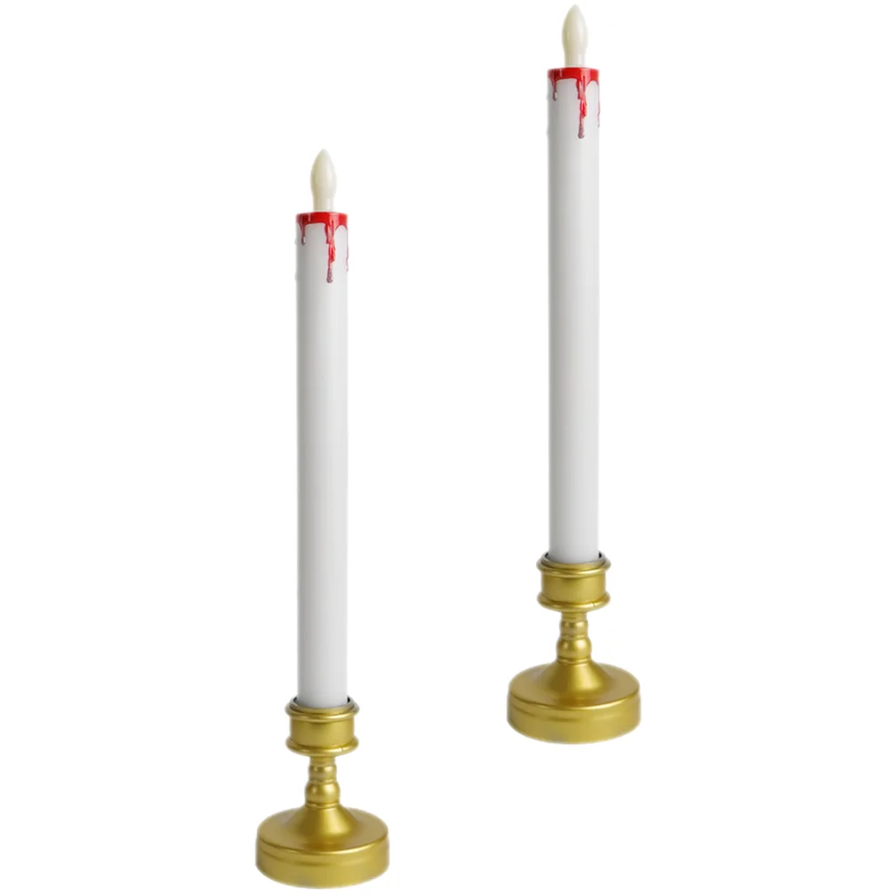 

2 Pcs LED Window Candles LED Decor Flameless Candles Light Taper Candles Light Party Desktop Decor Electric Candles