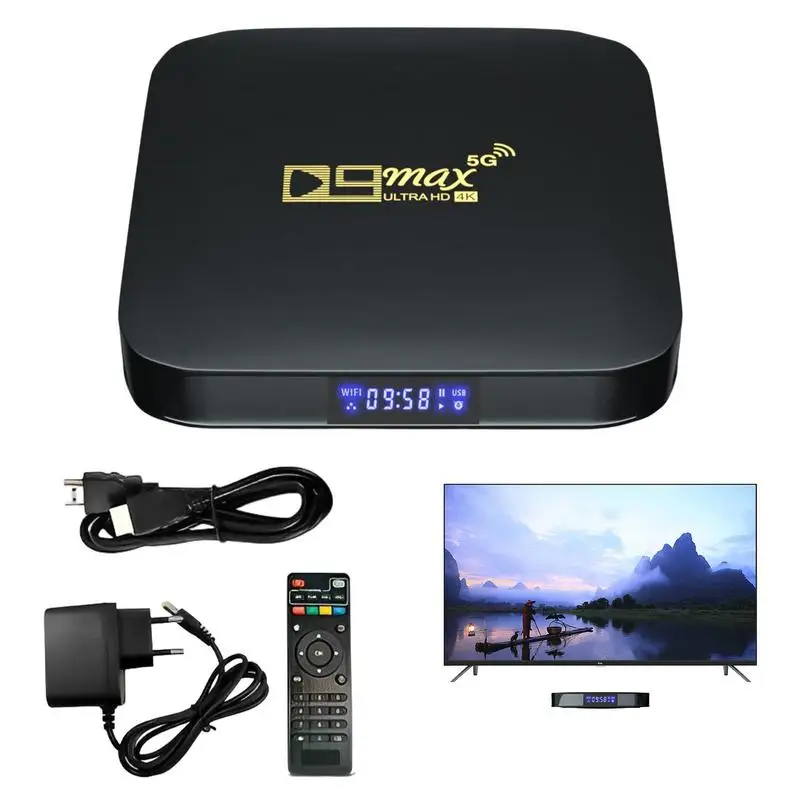 

ТВ-приставка высокоскоростная Smart TV Box D9max для Android 11 4K H.265 2,4G