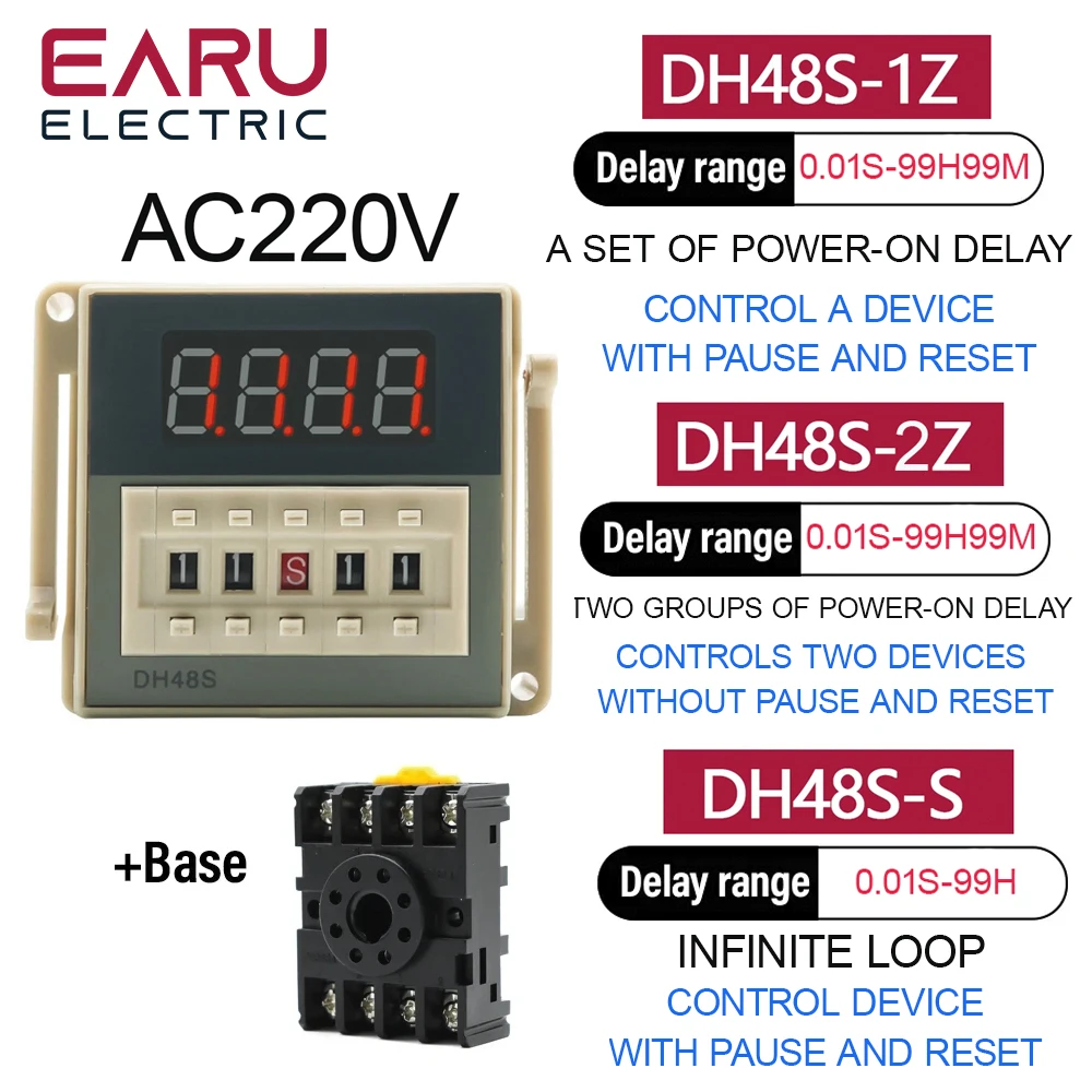 

EARUELECTRIC DH48S-1Z/DH48S-2Z/DH48S-S Программируемое реле времени