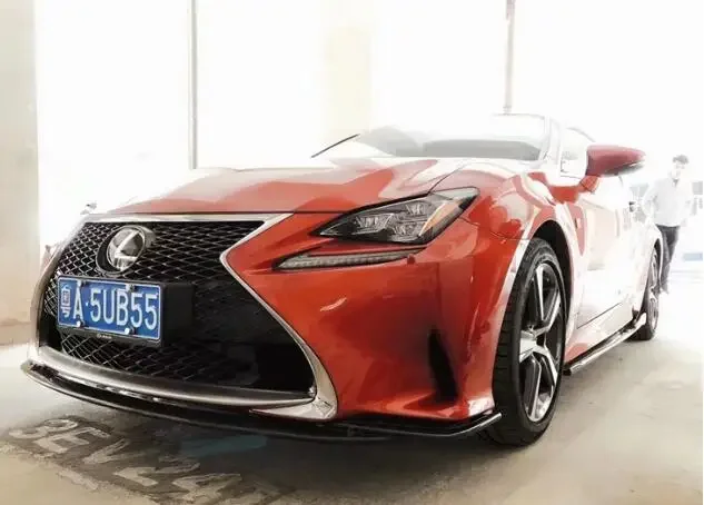 Для Lexus RC200 2014 2015 2016 2017 бампер из настоящего углеродного волокна передняя губа