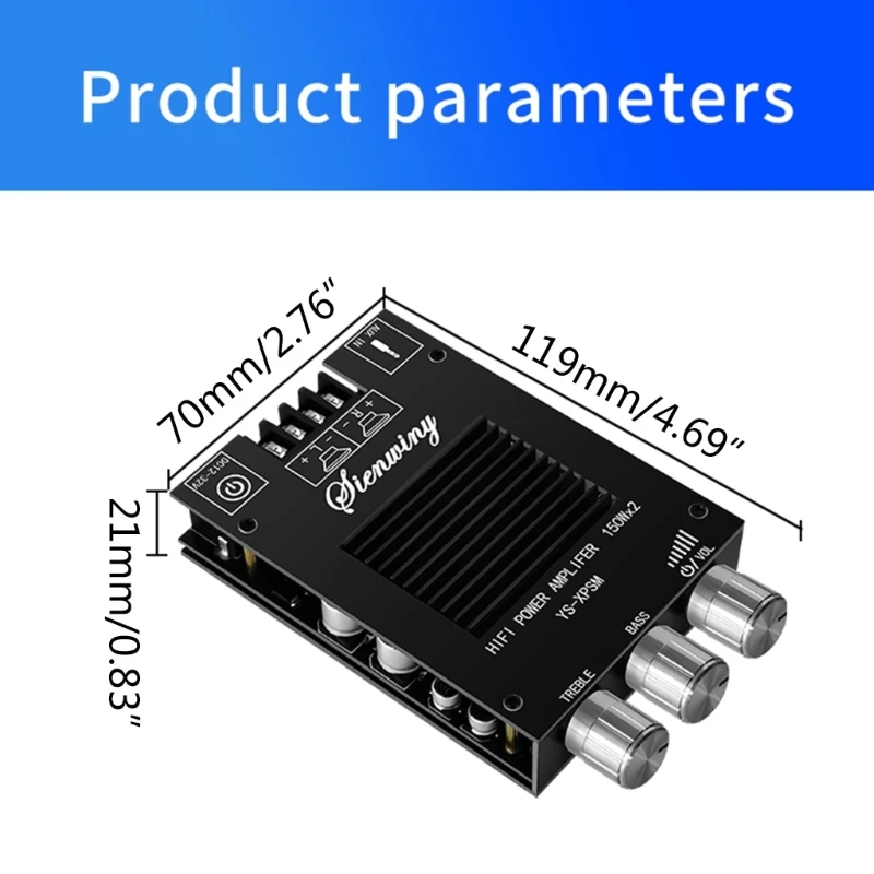 Аудио TDA7498E 600 Вт усилитель мощности для домашнего аудио Hi-Fi стерео класса D