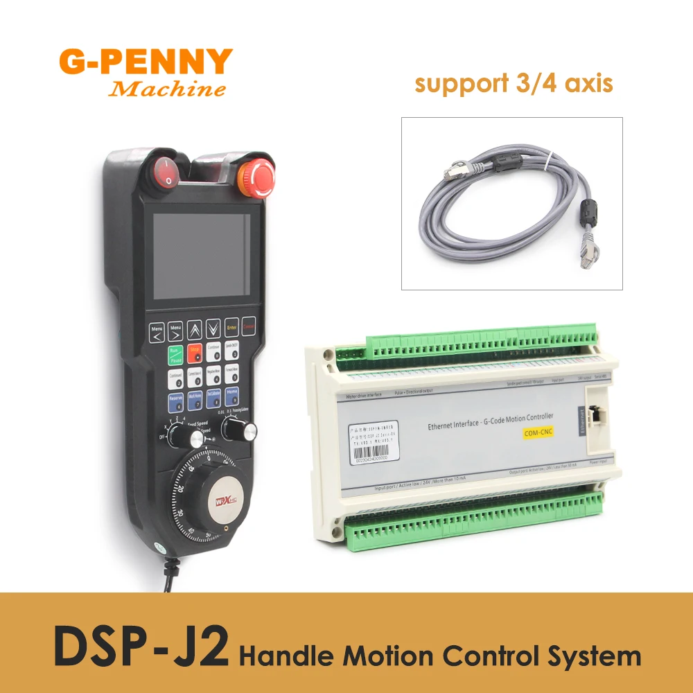 G-PENNY Бесплатная доставка! DSP-J2 3/4 оси Автономный контроллер с ЧПУ ручка управления