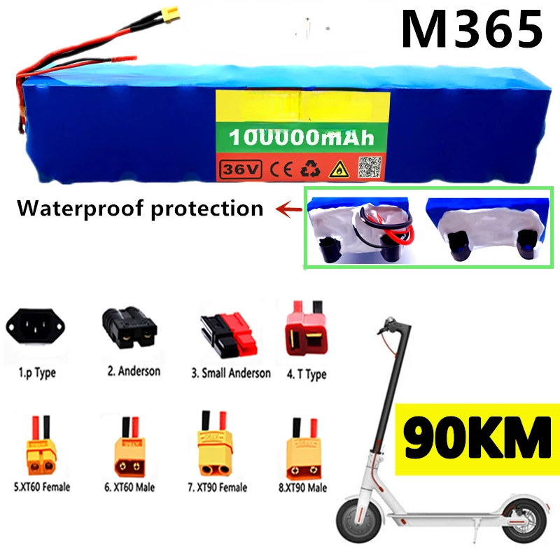 

100% Original 36V100Ah Scooter Accu Voor M365 36V 100000Mah Batterij Elektrische Scooter Bms board Voor Xiaomi M365