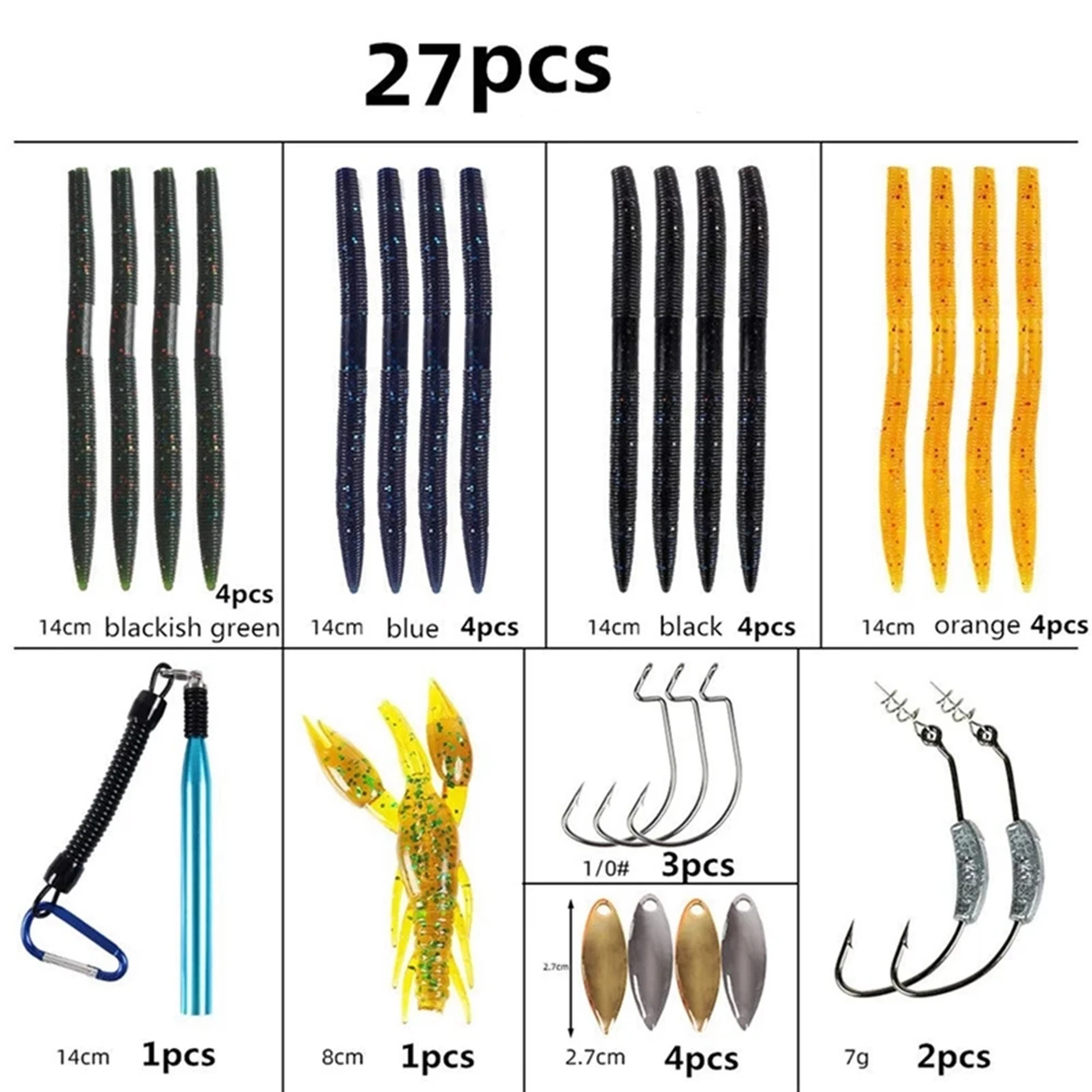 

Silicone Soft Maggot Baits Upgrade Maggots Shape Tackle Kit for Outdoor Pond Fishing Use