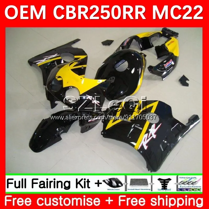 

Injection For HONDA CBR250RR MC22 CBR250 CBR 250CC 250 RR CC 250RR 90 91 92 93 94 95 96 97 98 99 Fairings 27LQ.28 yellow black