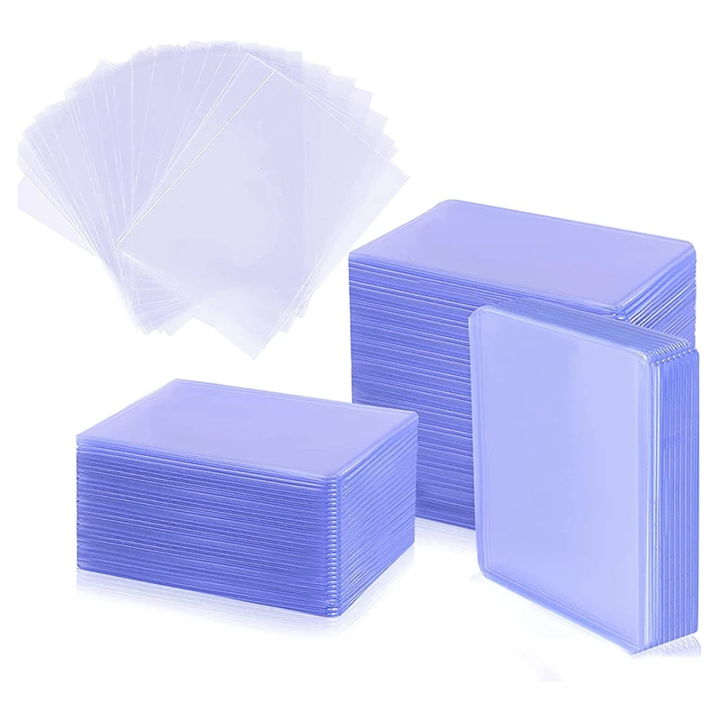 

160Pcs Card Sleeves - 60Pcs Hard Card Protectors And 100Pcs Clear Soft Sleeves For Baseball Trading Cards Sports Cards