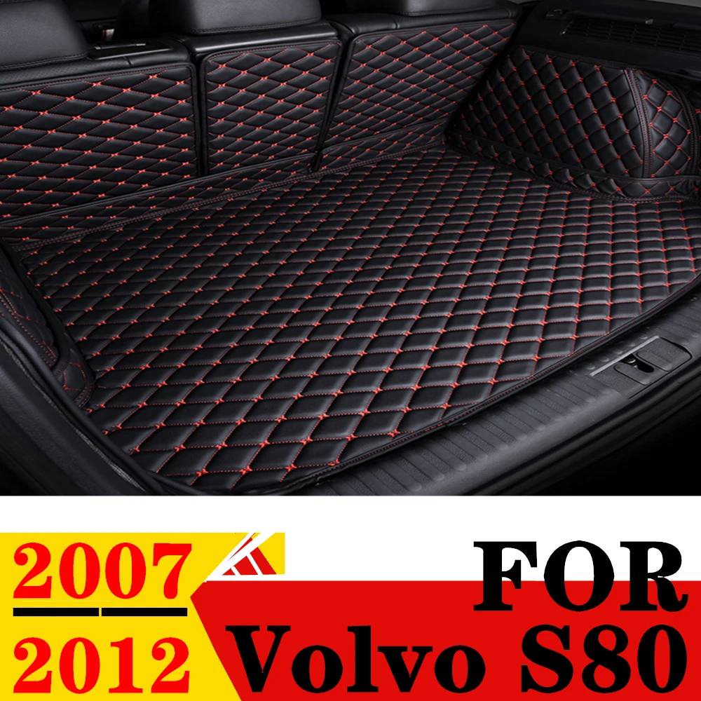 

Коврик для багажника автомобиля для Volvo S80 2007-12, подходит для любой погоды, XPE, кожаный, под заказ, задние части для груза, коврик, подкладка для багажника