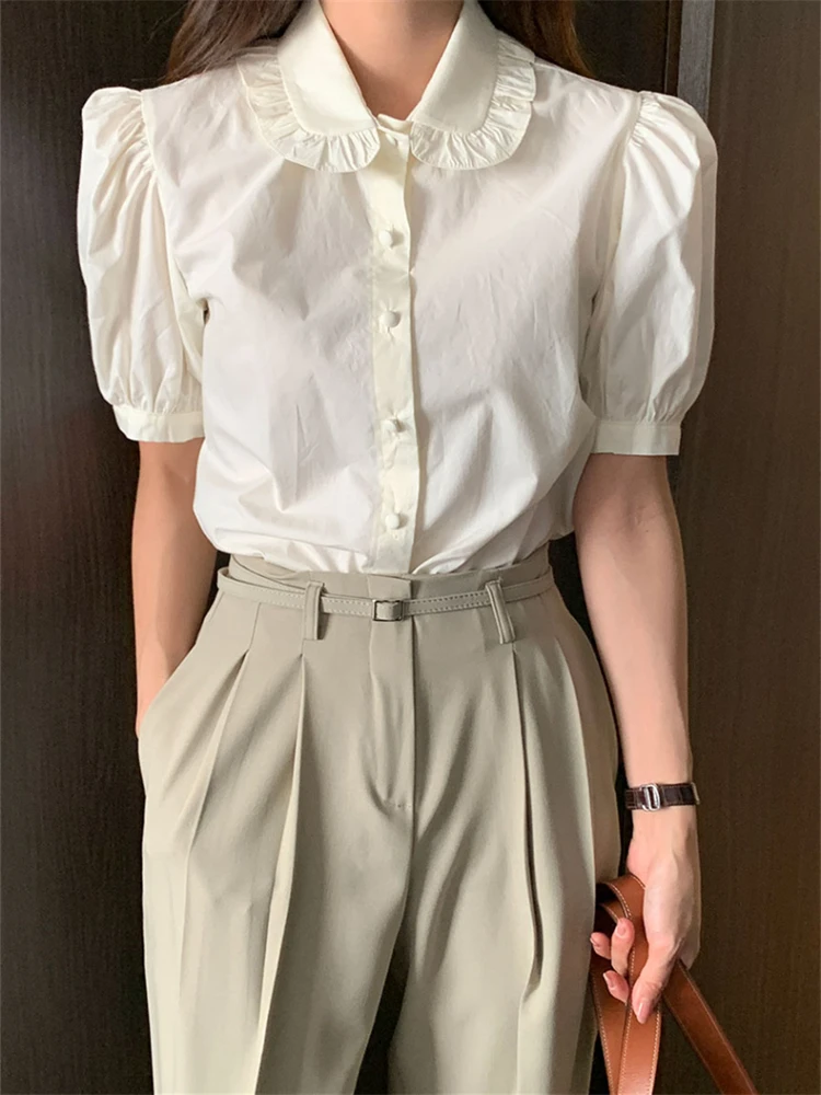 

New Embroidery Lace Transparent Womens Blouses Summer Tops Femme Casual Women Shirt Short Sleeve Girls Blouse Maxi Blusas