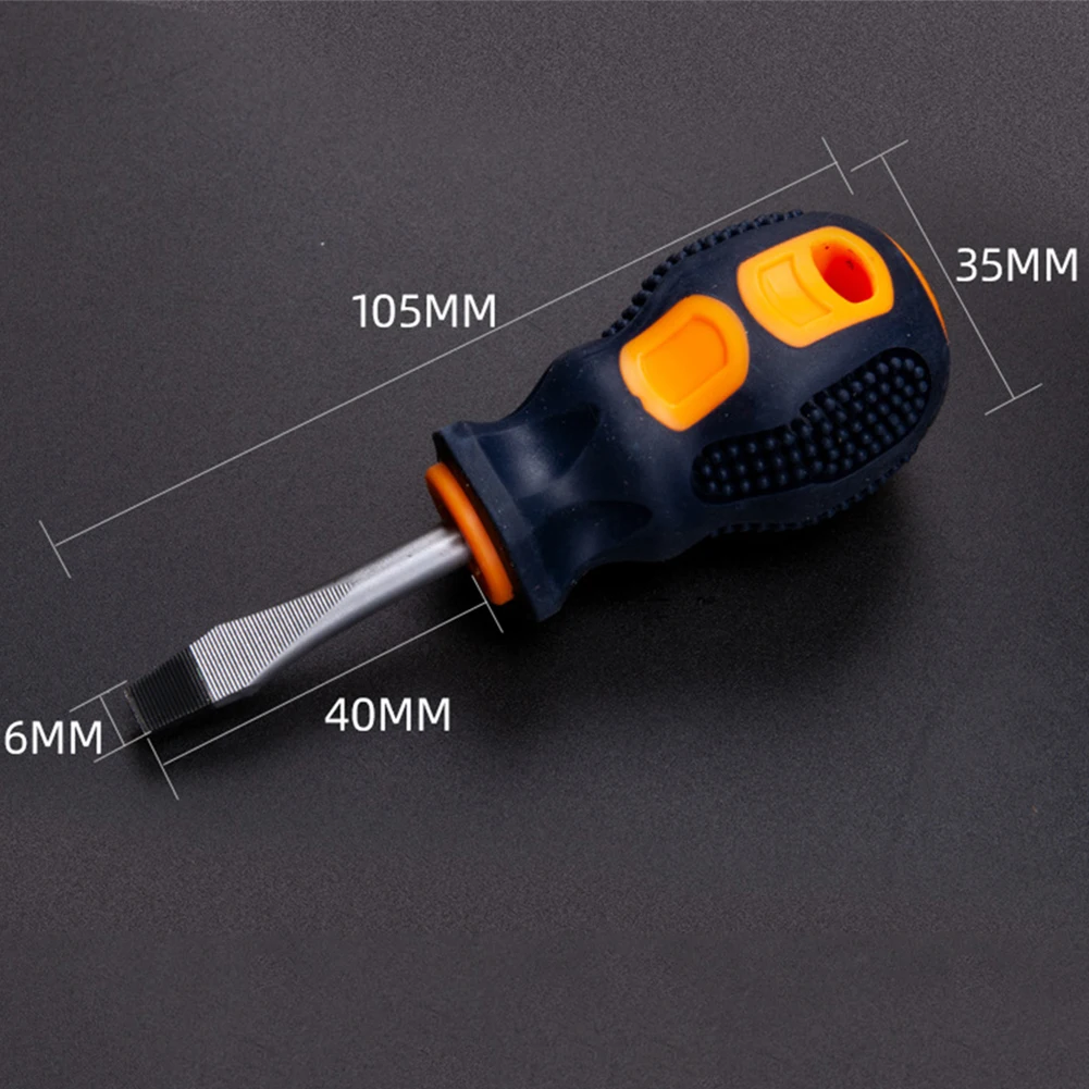 

45# Steel Mini Screwdriver Small Hand Tool Slotted Cross Screwdriver Bit Double-Use Telescopic Hand Tool For Workshop Furniture