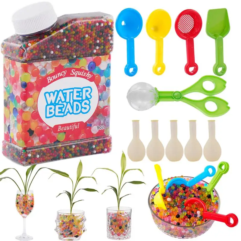 

Water Plant Flower Jelly Crystal Soil Mud Water Pearls Gel Beads Balls Decoration Vase Planting Seedlings 50000 Pieces