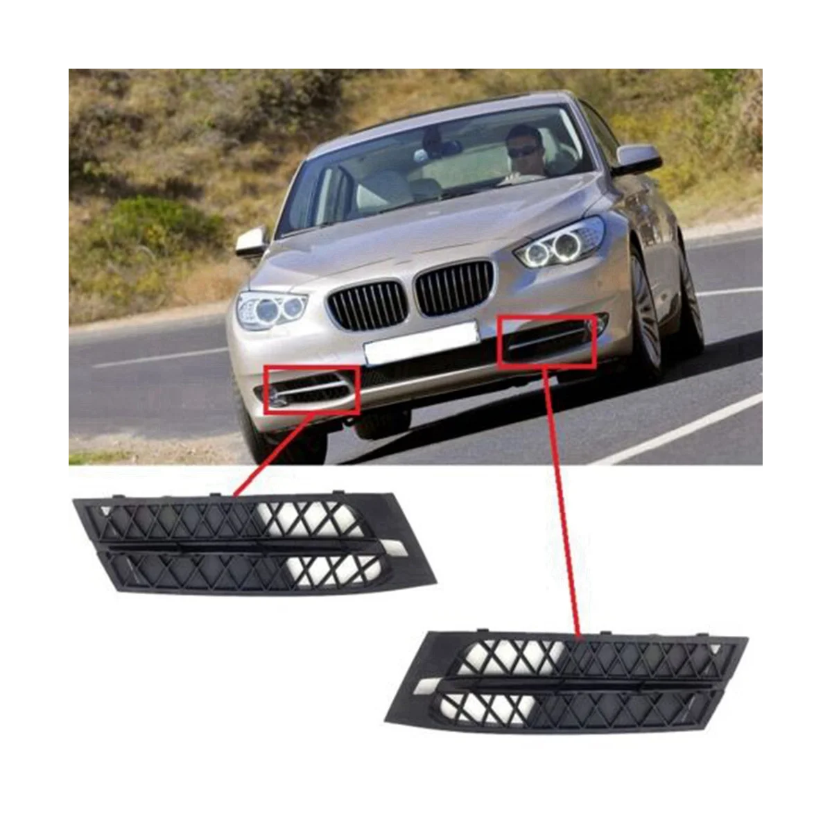 Автомобильный передний бампер закрытая внешняя решетка для BMW 5 𧼇 GT 535I 550I 2010-2013