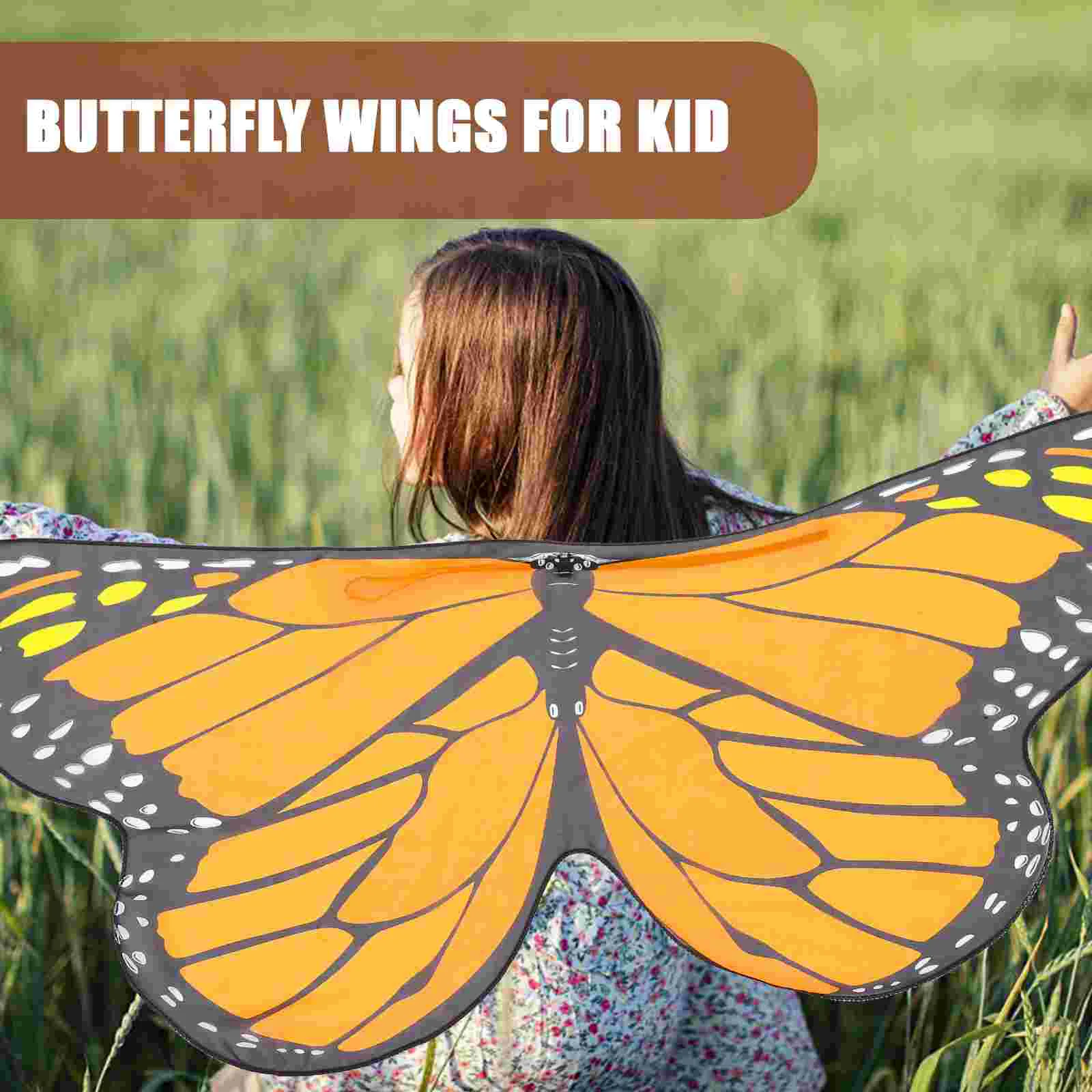 Наряды для девочек накидка с бабочкой костюм крыльями бабочки детские крылья на