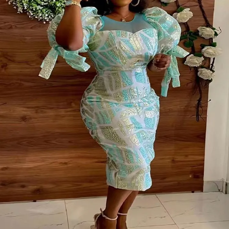 

Elegant African Dresses for Women 2022 Summer Luxury Party Female Prom Festival Clothing Sexy Bodycon Casual Birthday Outfits