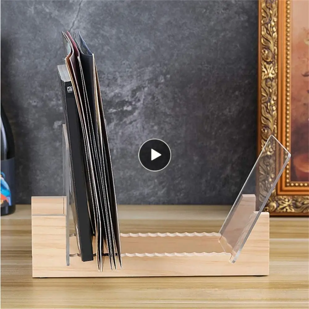 

Uniform Wood Texture Record Rack Storage Rack 0.51 (kg) Natural Extension Of Texture Pine Material Album Display Stand Soft Tone