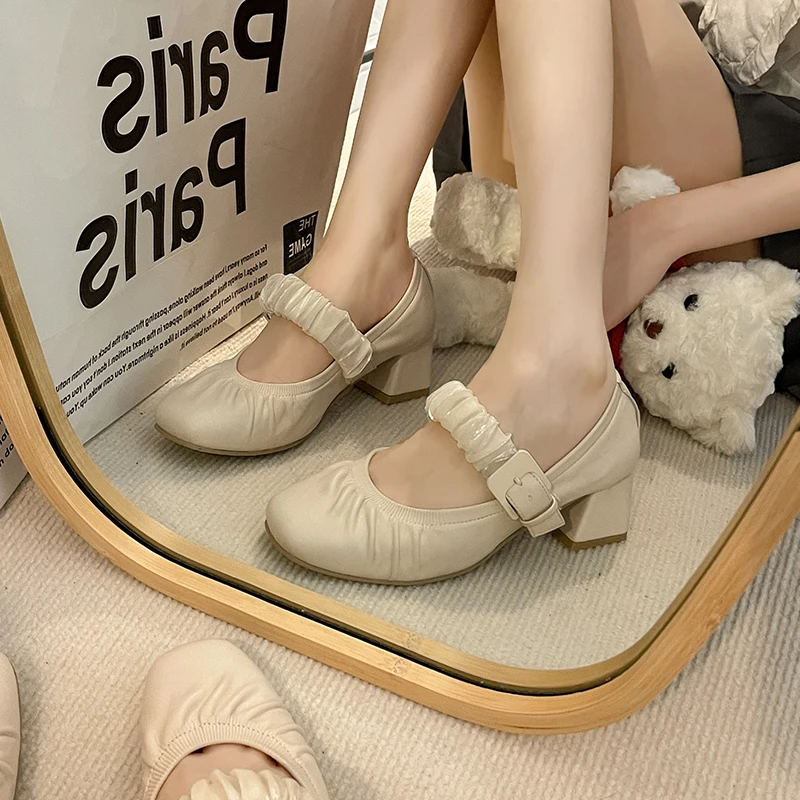 Sandals Ladies 2023 Basketball Platform Mary Jane Sweet Chunk