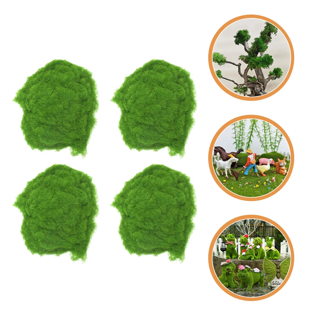 

Fake Artificial Green Faux Diy Decor Crafts Potted Lawn Garden Landscape Micro Decorative Simulation Craft Reindeer Planters