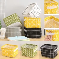 1piece folding desktop 20x16x14cm storage box toy sundries cute storage basket cosmetic underwear storage office organizer
