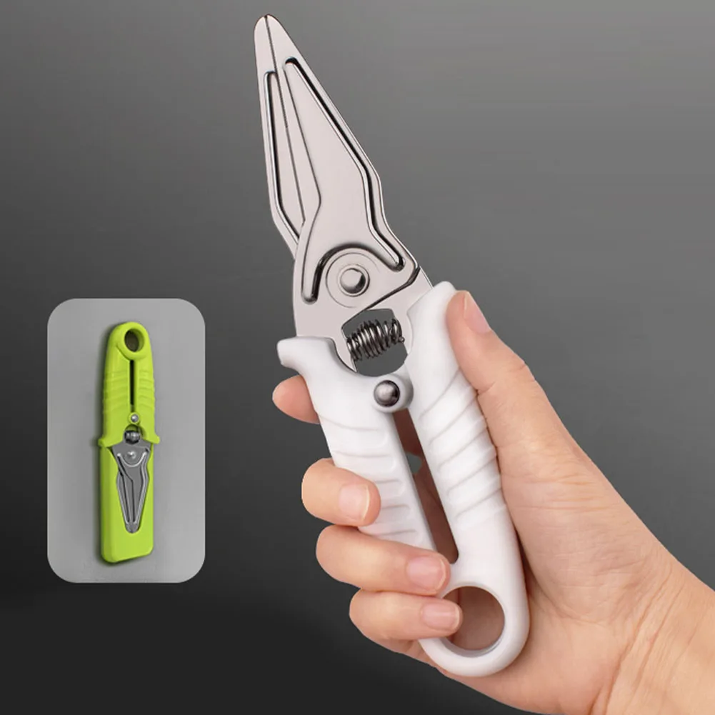 

Kitchen Scissors Stainless Steel Blade Auto Sharpening Shears For Food Dishwasher Safe Cooking Scissor With Lock Magnetic Sheath