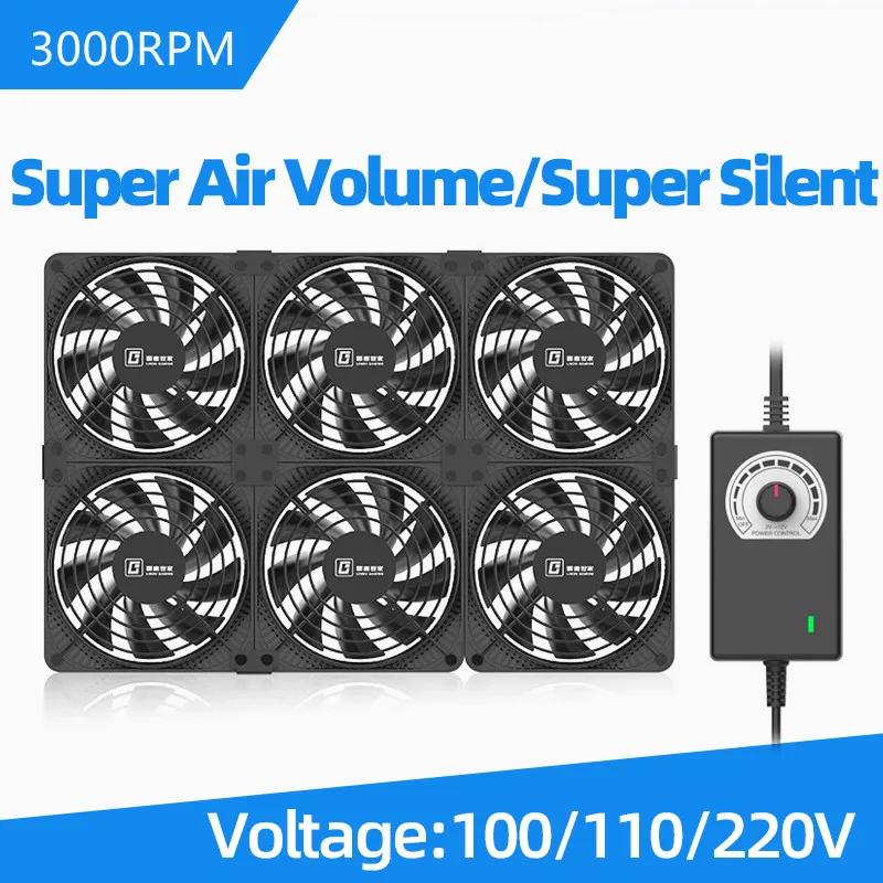 12cm High Speed Large Air Volume 100V 110V 220V Btc Mining Machine Workstation Cabinet 120MM Server Case Cooling System Fan K a 028 diy mining case chassis cabinet server rack data network cabinet can be customizable