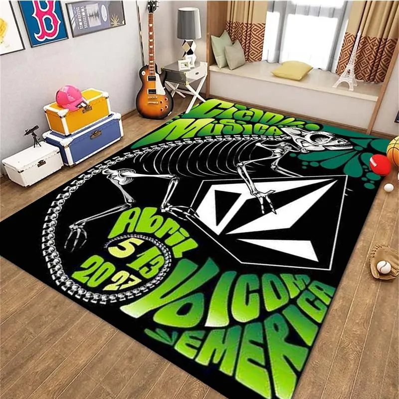 Коврики Volcoms Boardsports для гостиной спальни украшение детской комнаты нескользящий