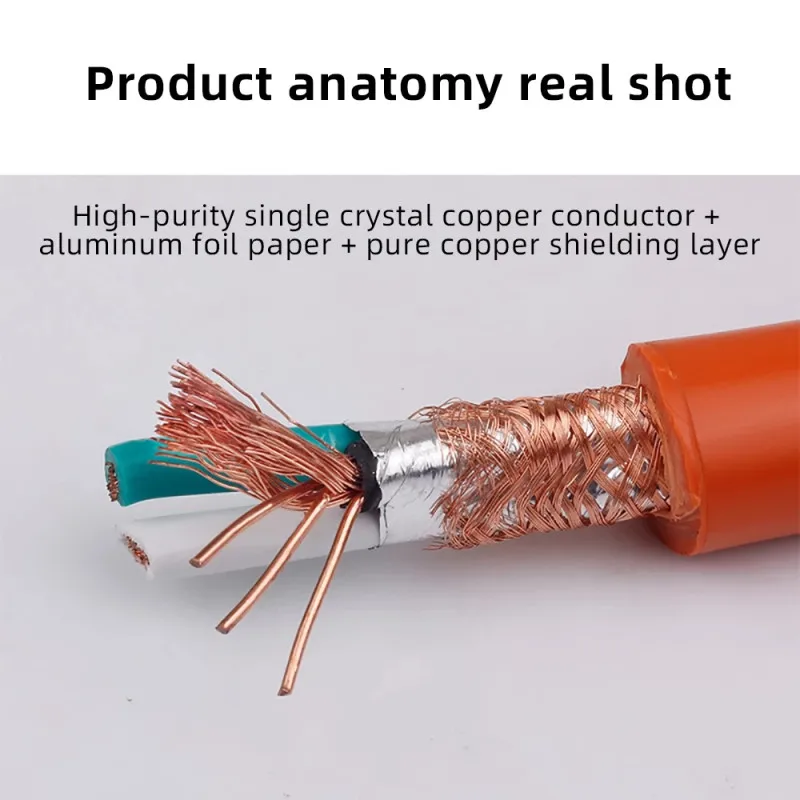 

Audiophile Power Cable 7N OCC Single Crystal Copper Speaker Audio AC Hifi Power Cord Amp CD DVD Player Amplifier Power Bulk Wire