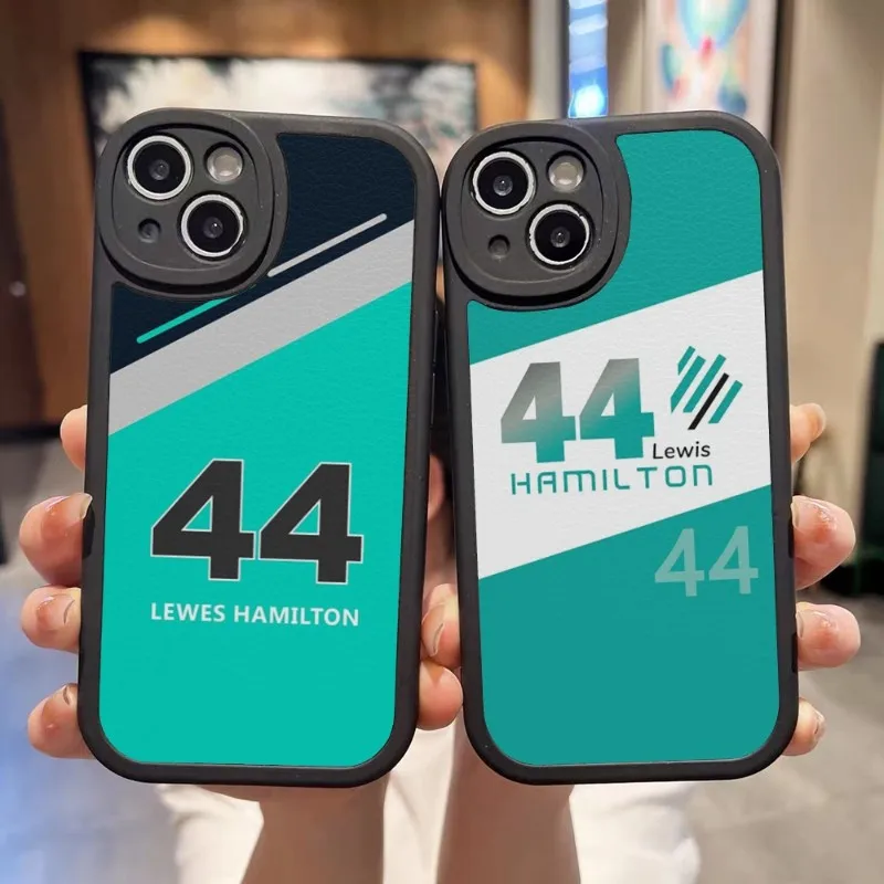 Чехол для телефона Льюис Гамильтон 44 дюйма черный кожаный чехол IPhone 13 11 14 12 Pro Max Mini