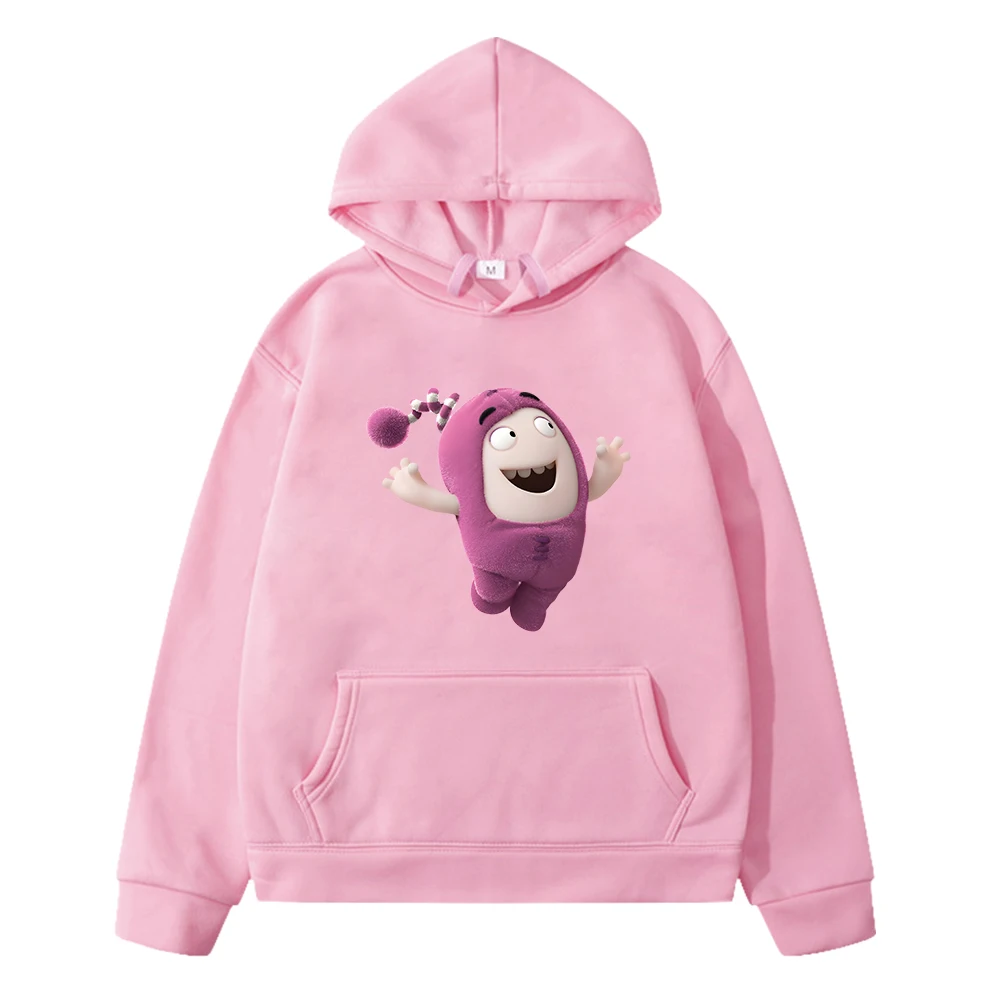 

Oddbods Pink NEWT Graphic Hoodies Kawaii Cartoon Graphic Baby Sweatshirts Casual Boys and Girls Children Pullovers Hooded Fleece