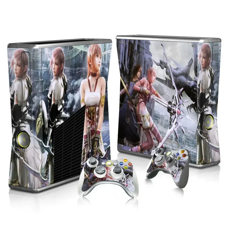 Наклейки для Xbox 360 Slim и 2 скины контроллера