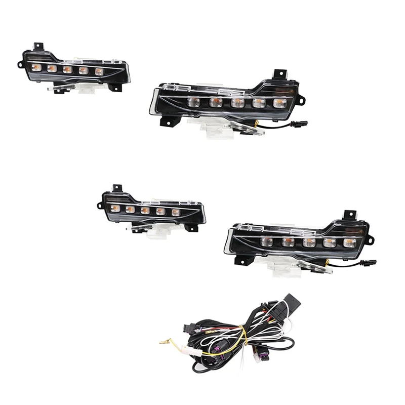 Дневные ходовые огни LED Daylight Fog Light с функцией поворотного сигнала для автомобиля Tesla Model 3 / Y 2017 2018 2019 2020 21 2022.