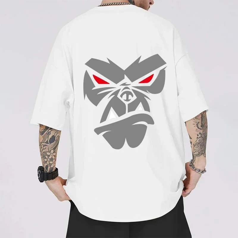 Интересный роман с принтом орангутана уличная одежда в стиле хип-хоп летние