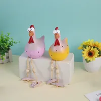 Керамическая фигурка курицы, отличный аксессуар для вашего сада#4