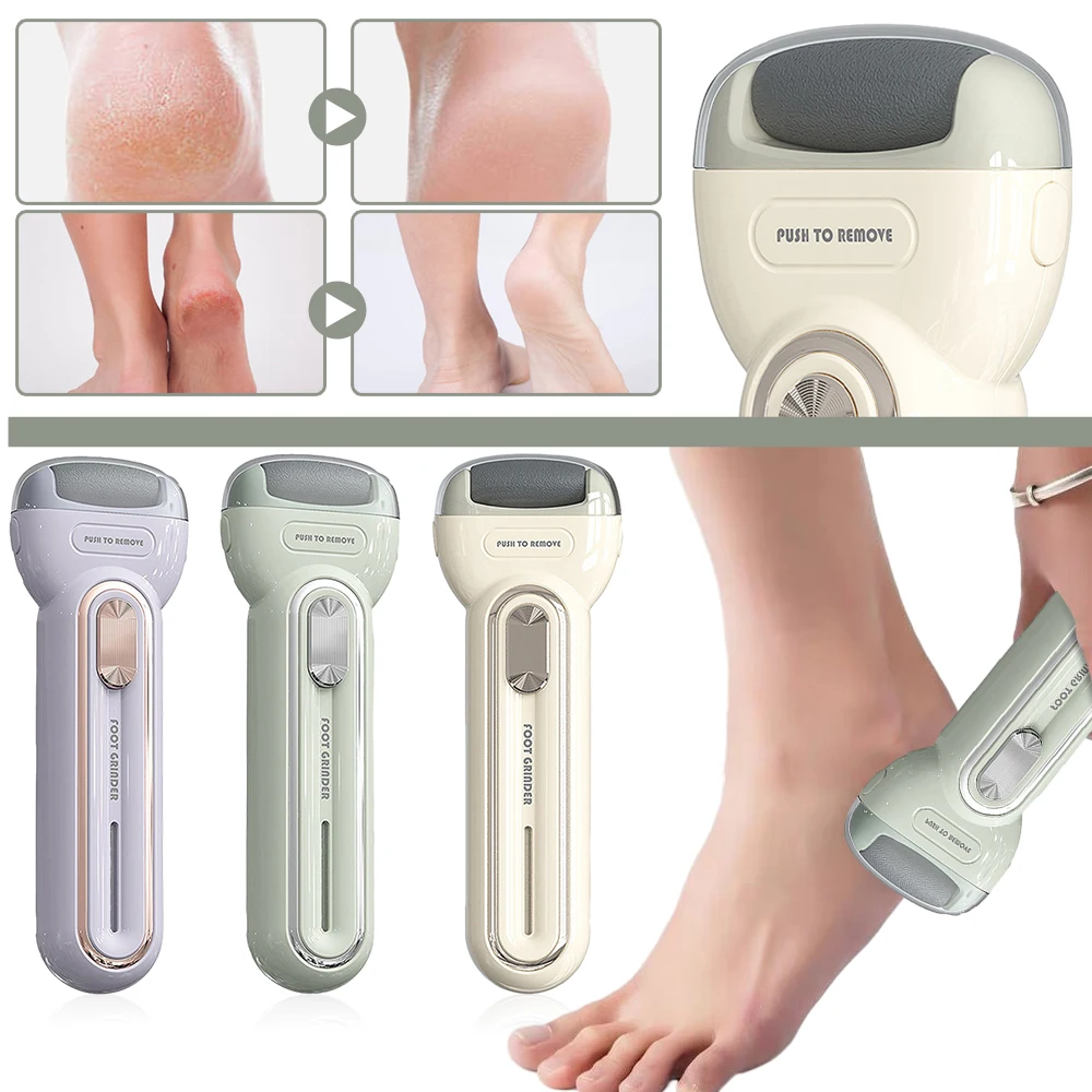 Электрическая машина для ухода за ногами Средство для удаления твердой сухой мертвой кутикулы Инструмент для ухода за педикюром Очистка ног Перезаряжаемый инструмент для удаления стопы