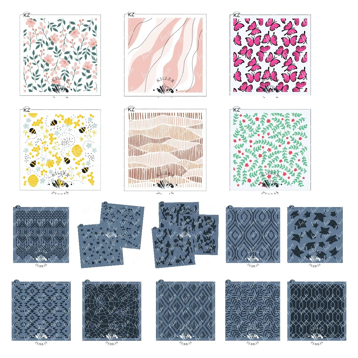 

Bohemian Block Butterflies Coloring Stencils Decorations Layering Drawing Scrapbooking Embossing Molds Diy Paper Card Album