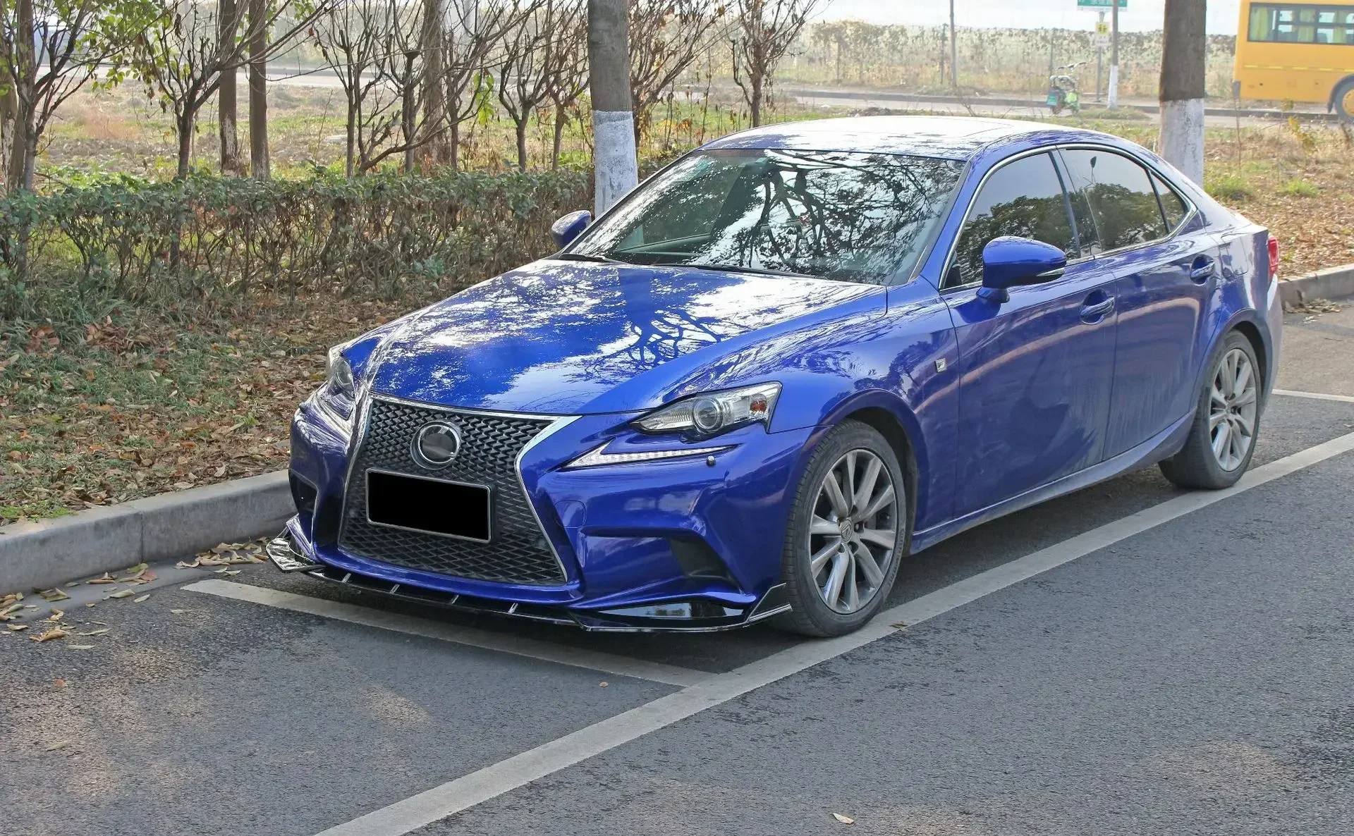 Для Lexus IS 2015-2016 Body Kit LEX передний бампер сплиттер спойлер крышка бампера глянцевый
