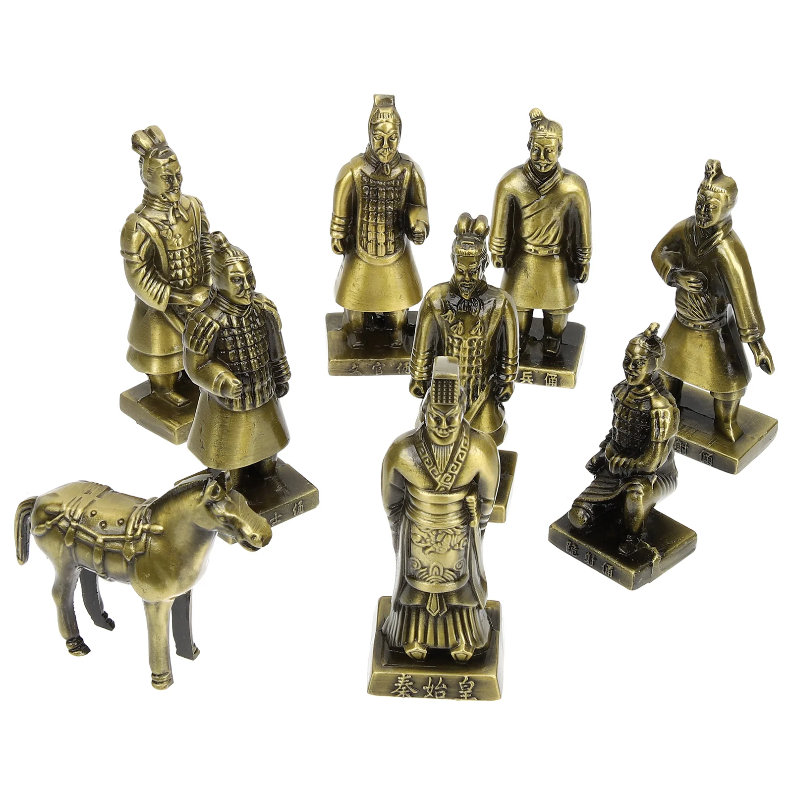 Терракотовые воины игрушки фигурка настольный декор ретро статуя лошади