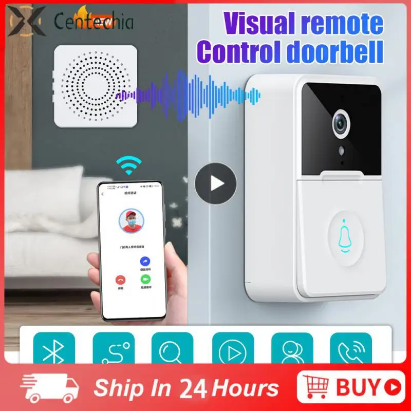 

Wifi Doorbell Ir Night Vision Cats Eye Three-in-one Two-way Intercom Video Camera Alkaline Battery Variable Sound