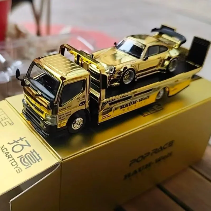 Фото В наличии: Новинка 2026 года, горячая модель HEC Poprace 1:64 Fuso 930 RWB, литая коллекционная машинка из сплава, подарок на Рождество/День рождения, предмет декора, коллекционная игрушка №2