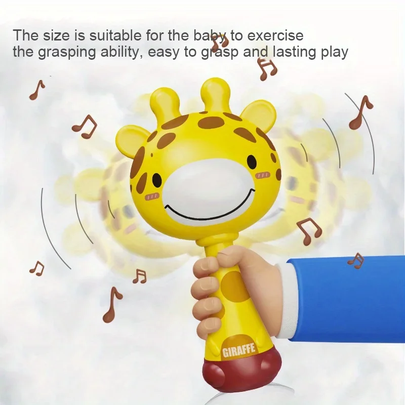 Интерактивная детская погремушка-жираф музыкальная ударная игрушка унисекс