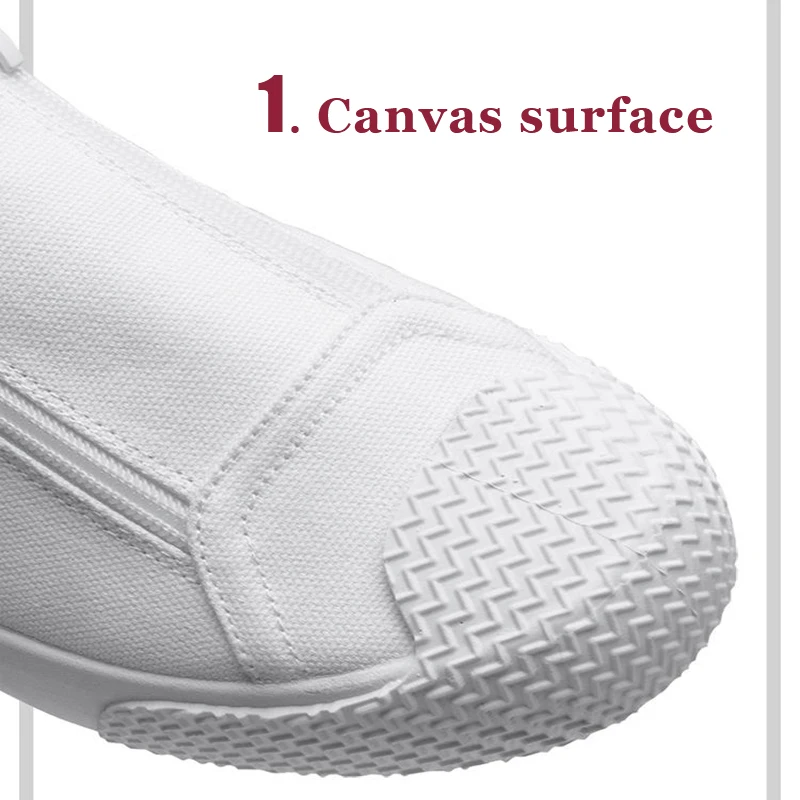 

Double Zippers Canvas Flat Loafers Men Vulcanized Shoes for School Boys Casual Breathable Sneakers Men Espadrilles Running Shoes