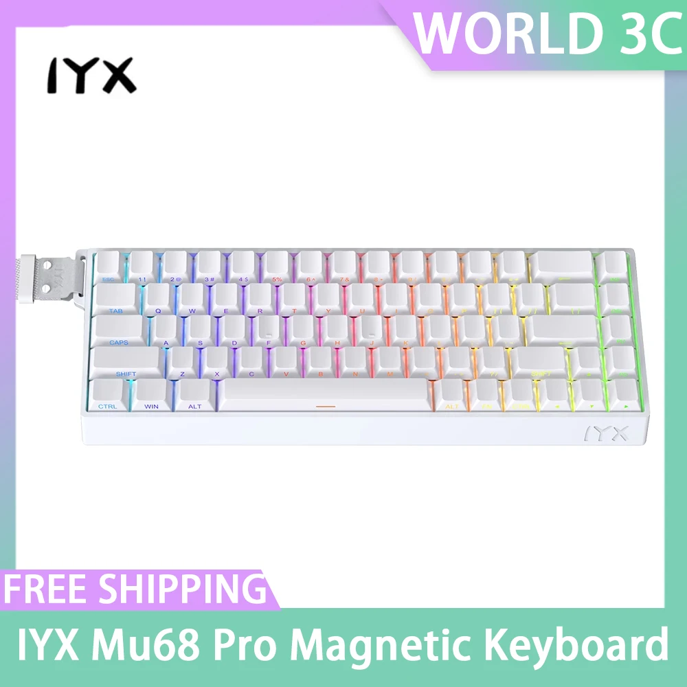 IYX Mu68 Pro клавиатура с магнитным переключателем 8000 Гц RT0.04 мм игровая механическая