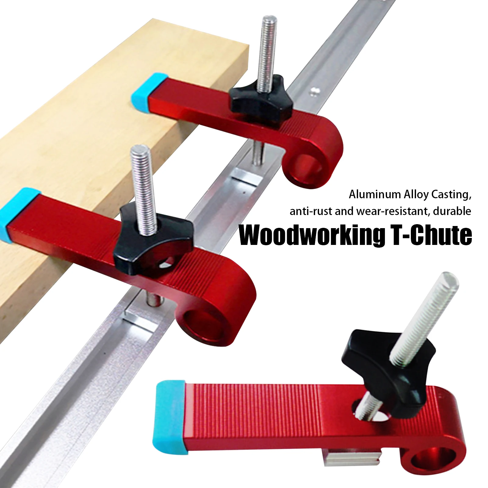 

Woodworking Miter T Slot Stopper Miter Gauge Clamping T-track Chute Stop Blocks Woodworking Clamps Set Woodworking Chute Limiter