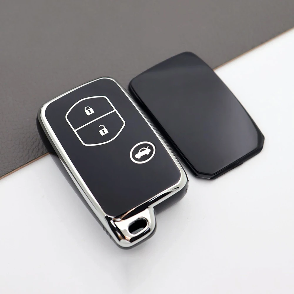 

Чехол для ключей из ТПУ для Toyota Land Cruiser Prado Avensis IQ Corolla Prius Highlander Yaris, защитный держатель для брелока без ключа
