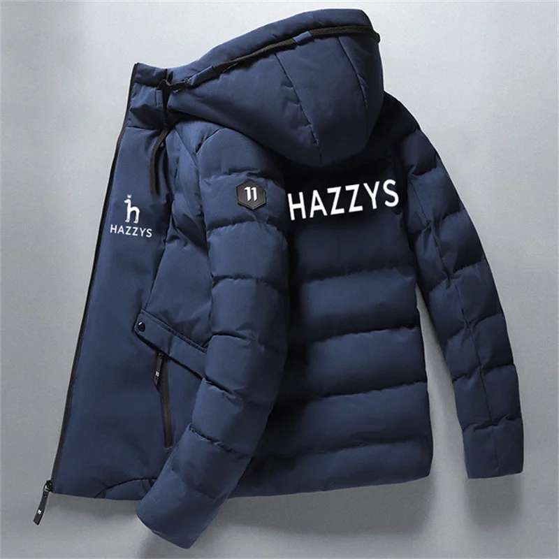 2023 New high quality Autumn/winter fashion HAZZYS brand Casual warm Hooded Jacket Waterproof windproof breathable jacket